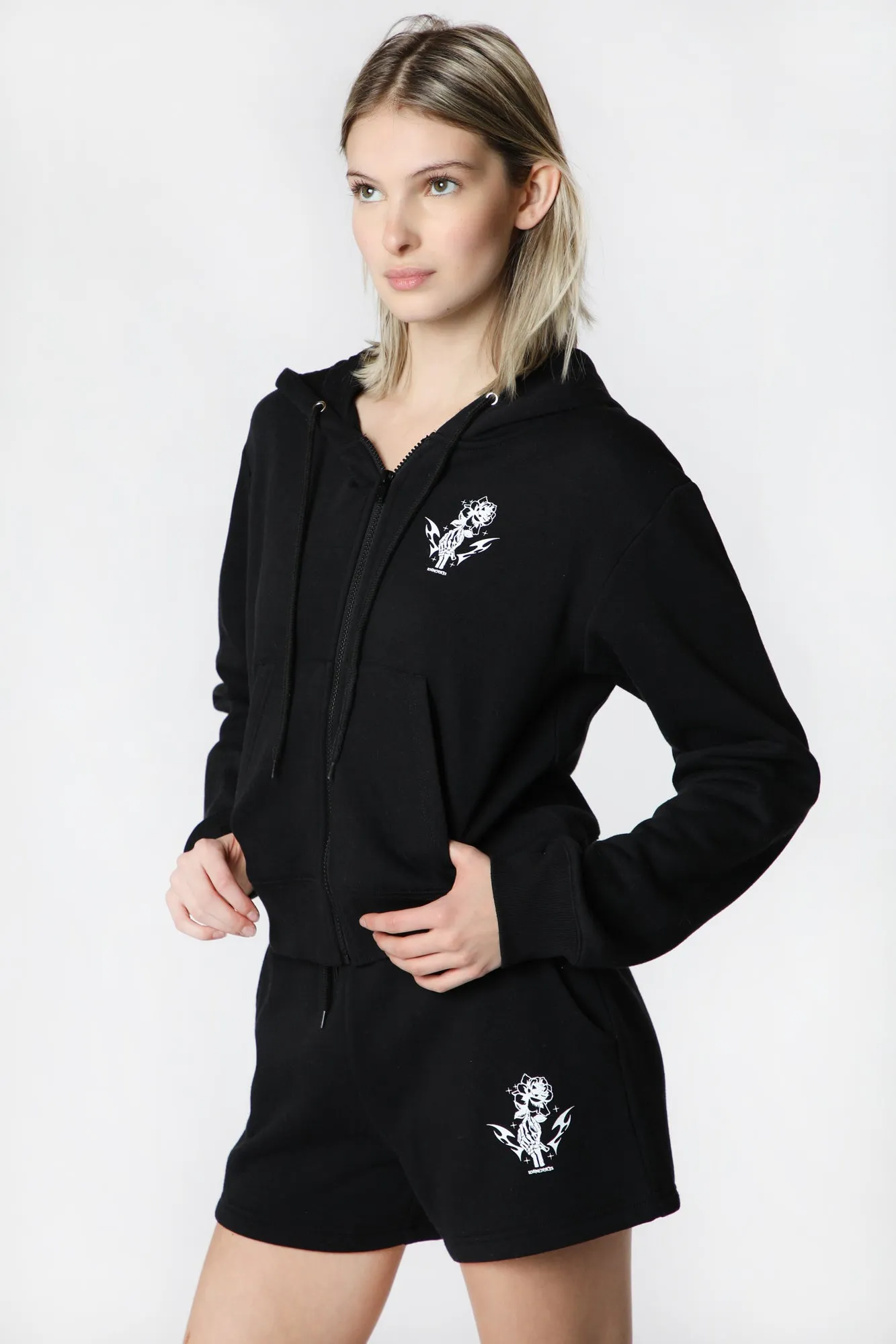 Zip Hoodie Printed Sovrn Voices Women