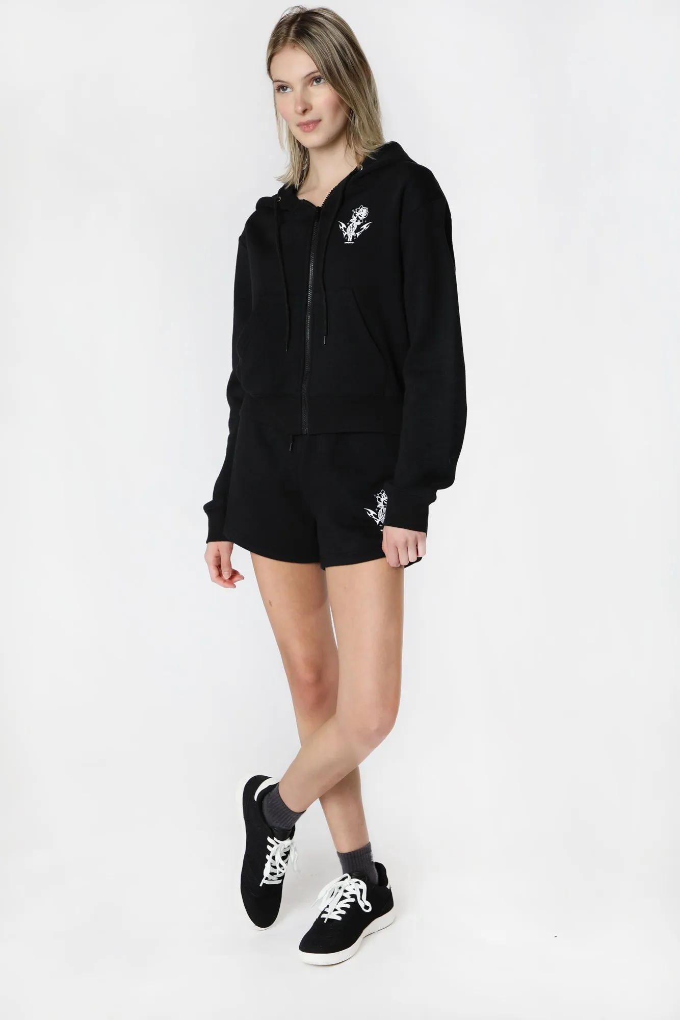 Zip Hoodie Printed Sovrn Voices Women