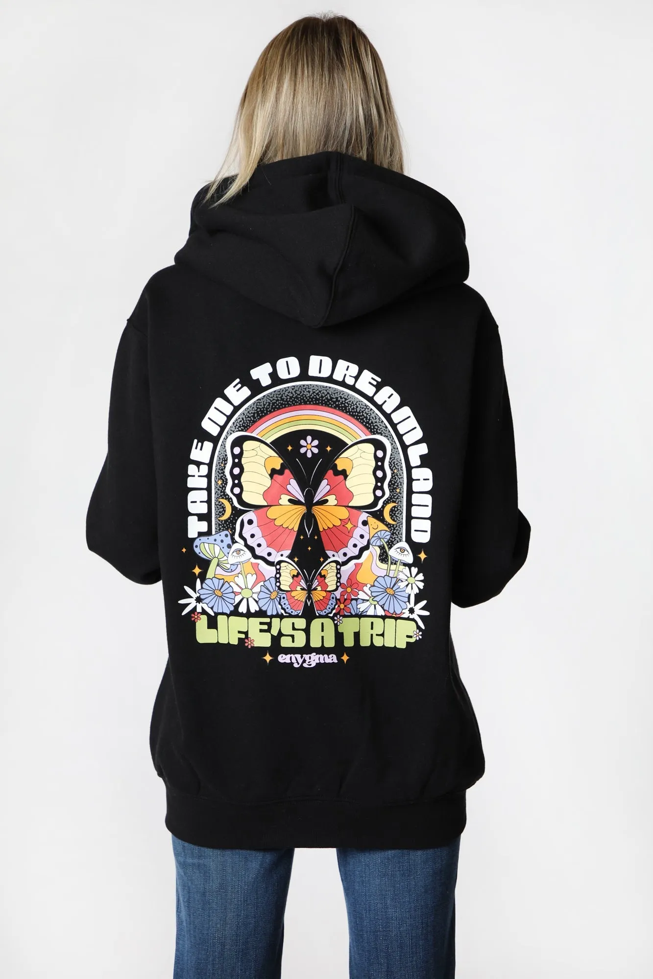 Zippered Hoodie - Life's a Trip Enygma - Women