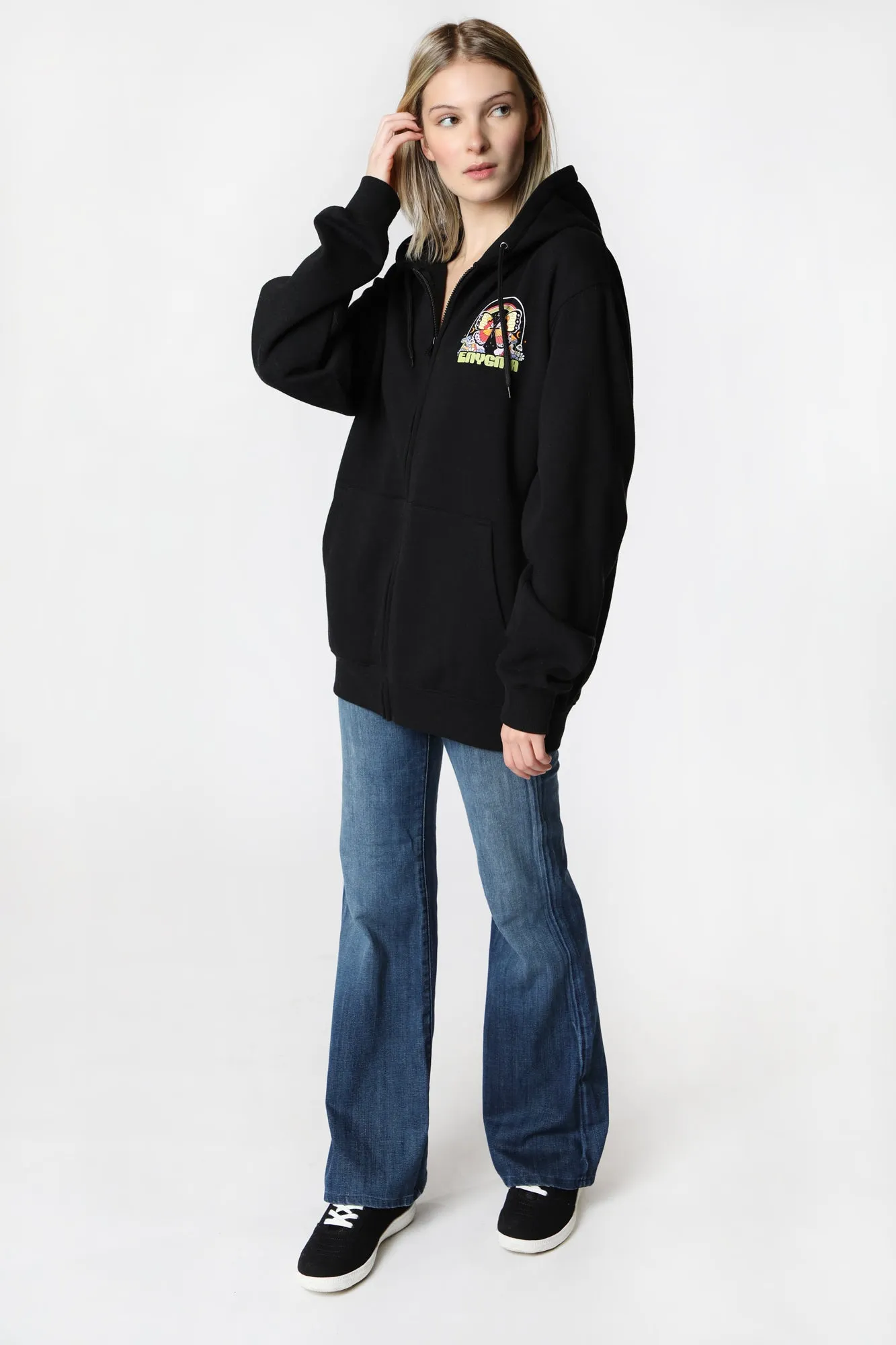 Zippered Hoodie - Life's a Trip Enygma - Women