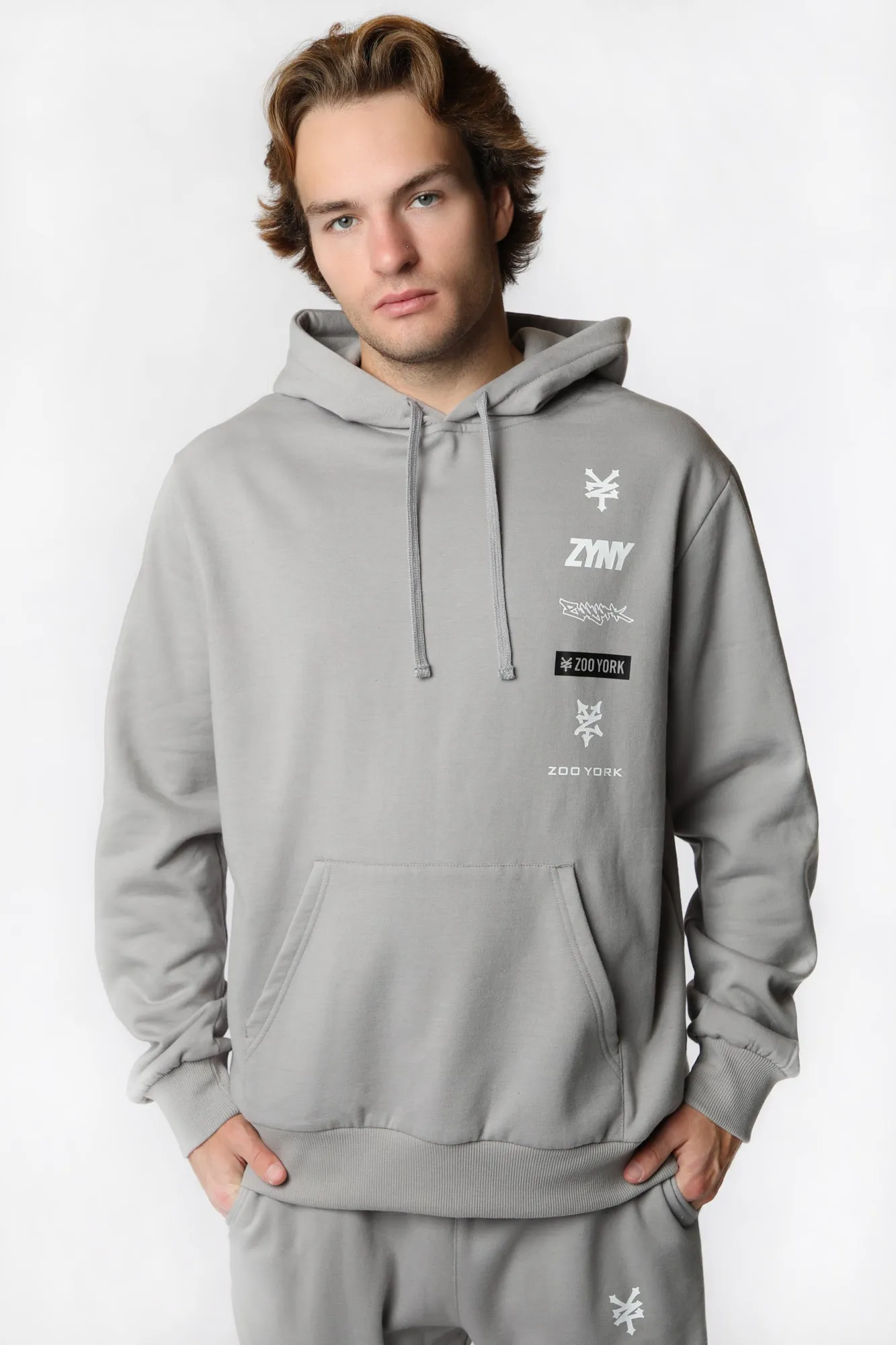 Zoo York Logo Hooded Print Sweatshirt Men