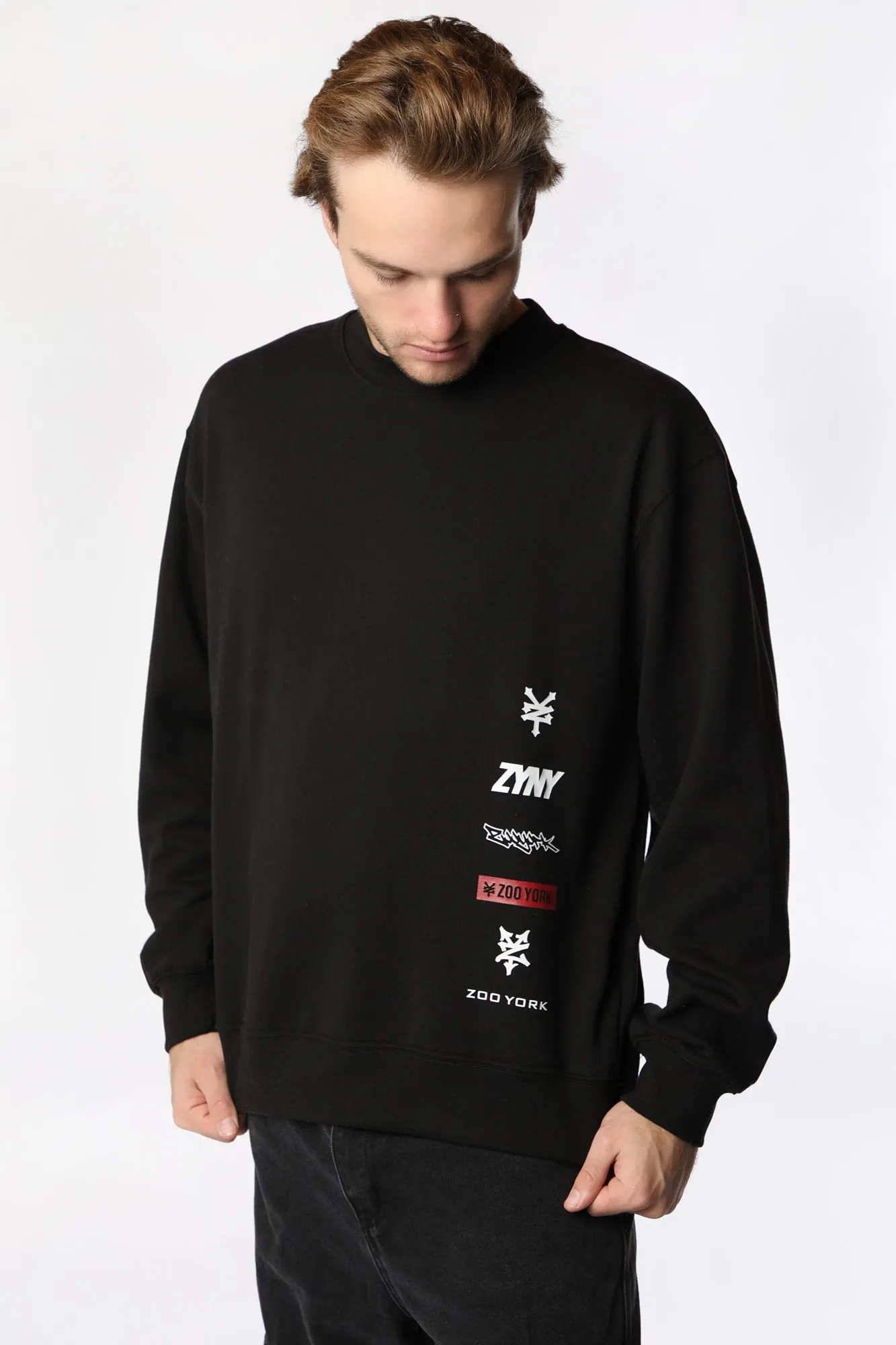 Zoo York Men's Logo Printed Sweatshirt