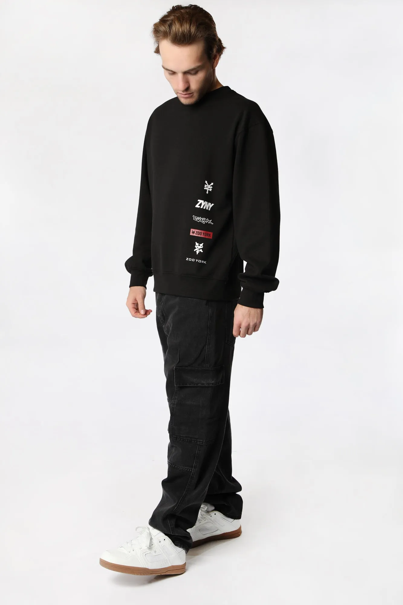 Zoo York Men's Logo Printed Sweatshirt