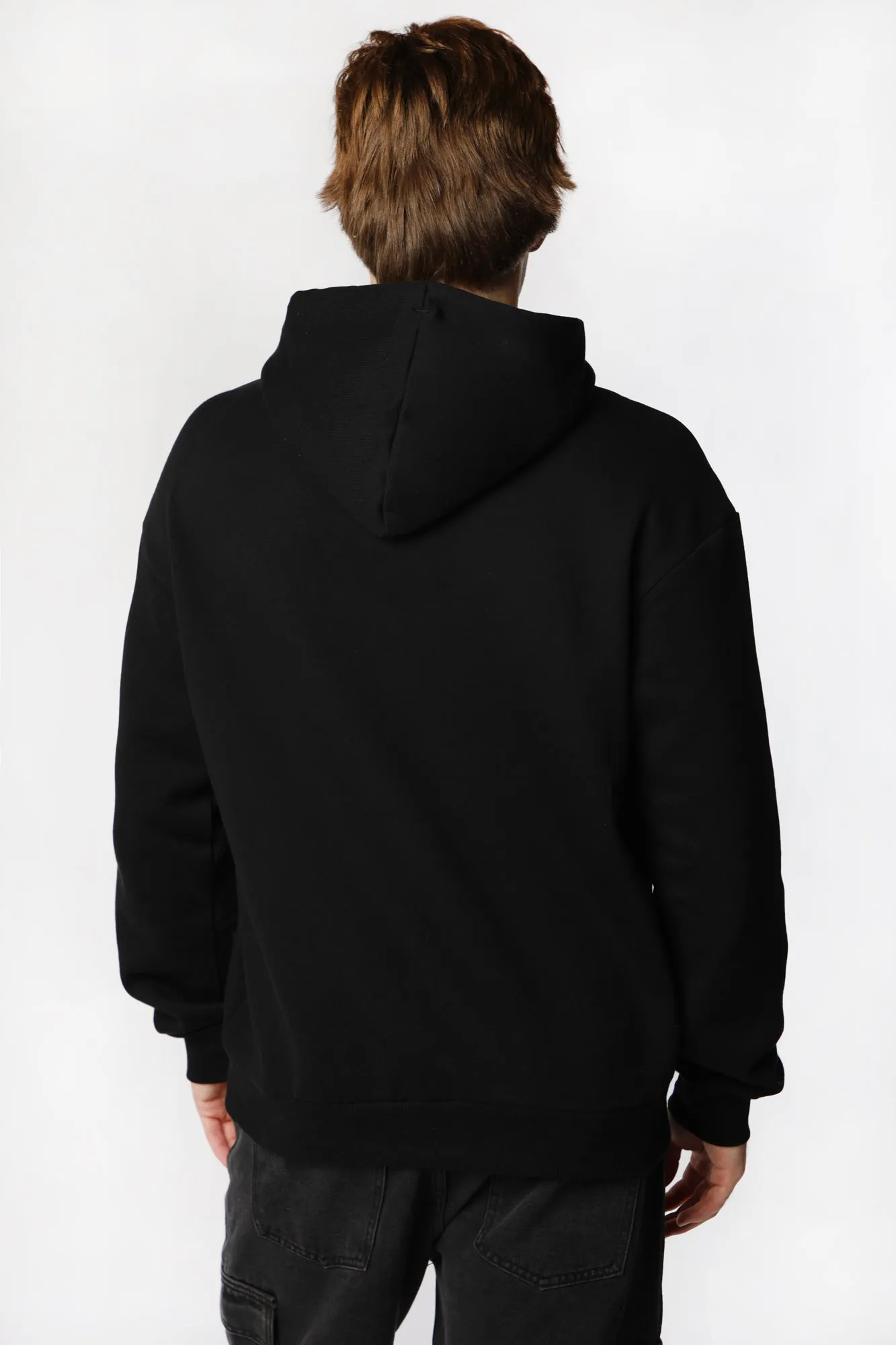 Zoo York Unisex Hooded Patch Woven Top - Black